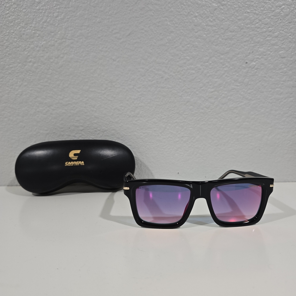 Carrera Black Sunglasses with Purple Lenses